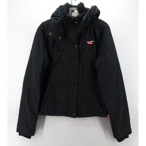 Hollister Jacket Medium All Weather Hoodie Insulated Outddoor Coat *